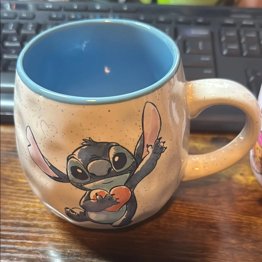 Disney Stitch Ceramic Mug - Blue and Cream - Picture 2 of 3